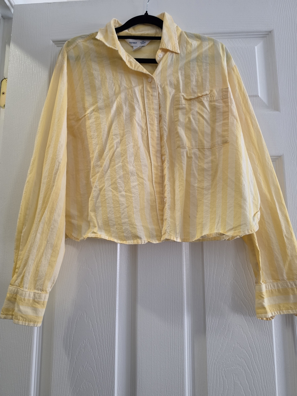 Madewell Yellow Striped Button-Up Shirt